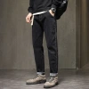 Men's 2023 Spring new stretch casual loose men's pants, a trendy brand straight-leg versatile and simple long pants for men details Picture